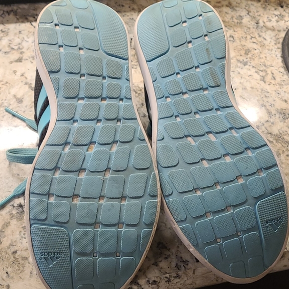 Teal & black adidas cloudfoam sneakers - Picture 5 of 11